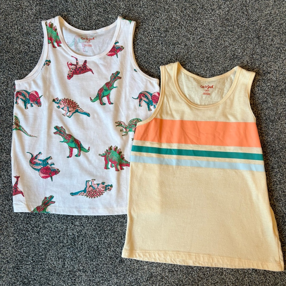 Cat & Jack Bundle of Two Size Small Sleeveless Tops Tank Top Bundle